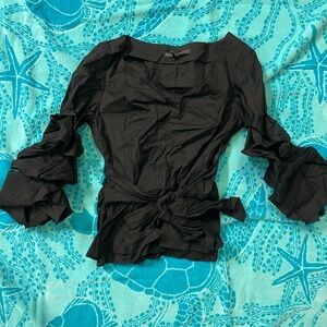 White House Black Market Ruffled Blouse